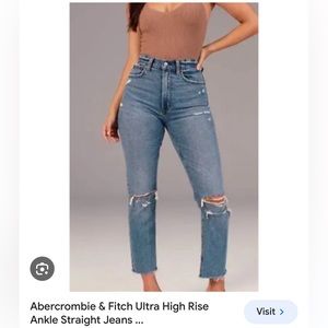 Abercrombie Curve Love Ankle Ultra High Rise